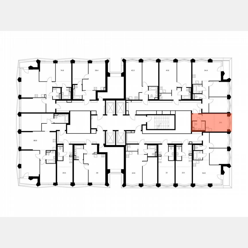 Квартира-студия, 21,1 м², 5/31 эт.