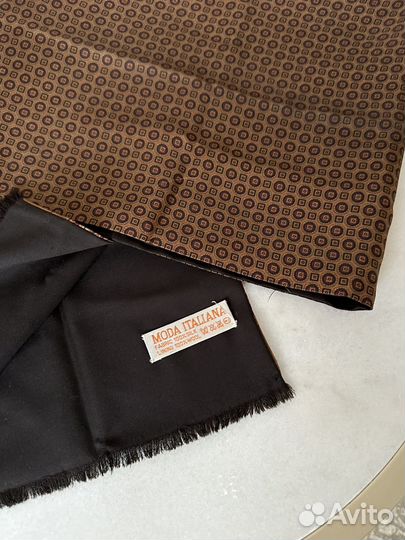 Шарф мужской шелк и шерсть Италия