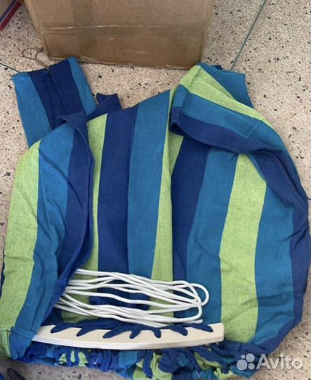 Гамак с планкой/ гамак подвесной/ садовый гамак