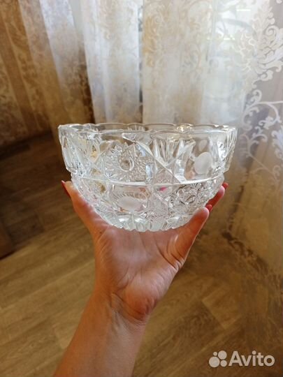 Салатник хрустальный