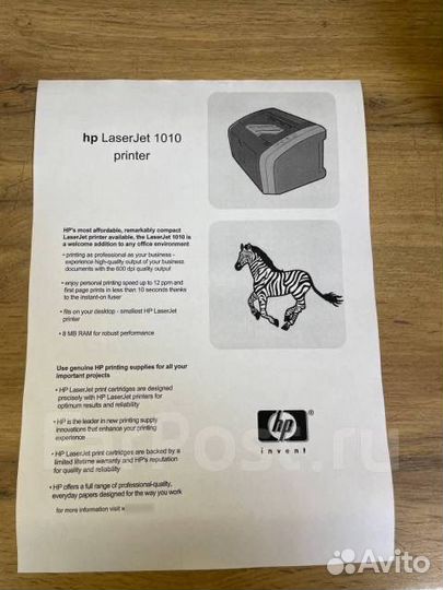 Лазерный принтер HP LaserJet 1010