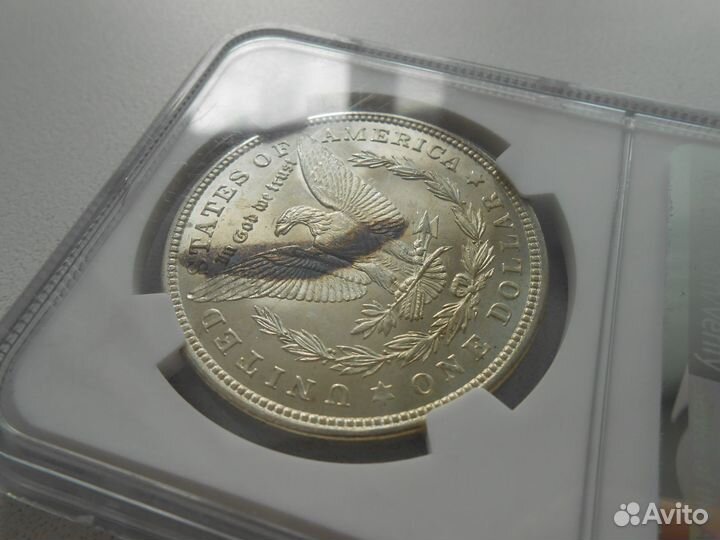 1 доллар Моргана 1921 год США MS64 Слаб NGC