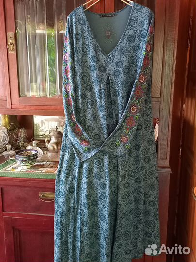 Платье хлопок винтажное р.48-50
