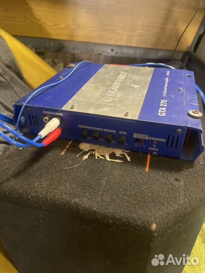 Сабвуфер mystery и усилок blaupunkt