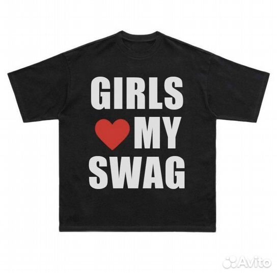 Футболка boys/girls love my swag