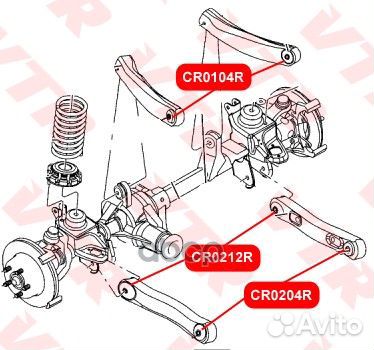 Сайлентблок рычага заднего, нижнего, усиленный
