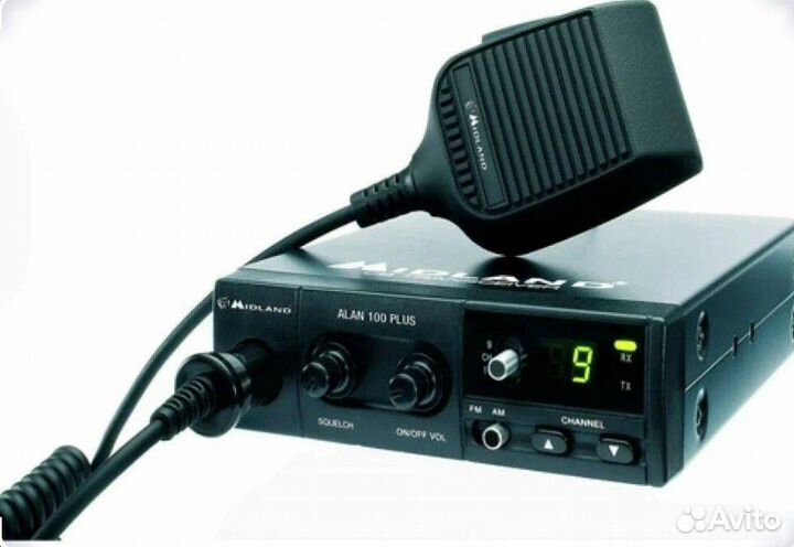 Автомобильная рация с антенной