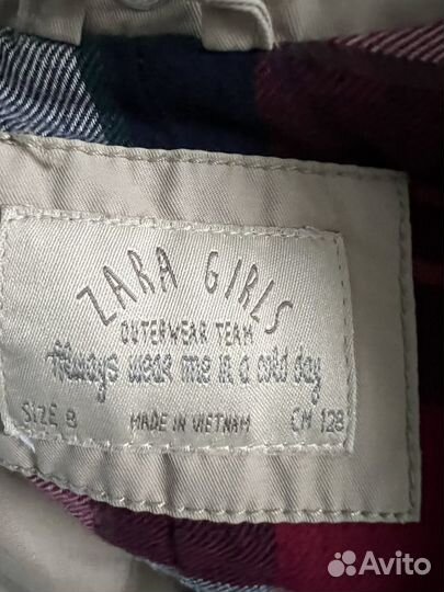 Тренч для девочки 128 zara