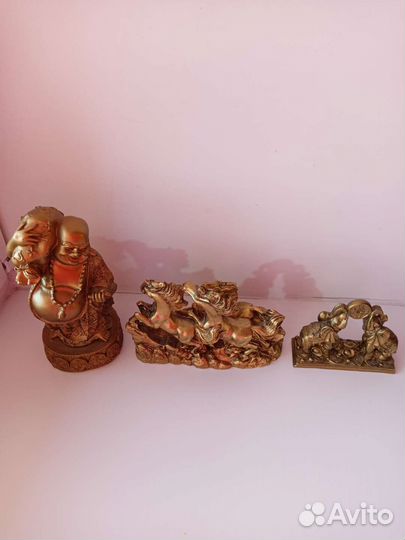 Статуэтки. Бронзовые. Новые. Набор