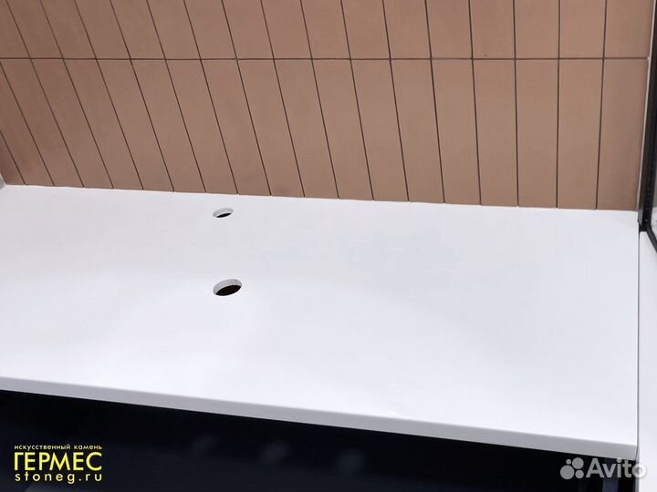 Hi-Macs белая столешница из акрилового камня м2