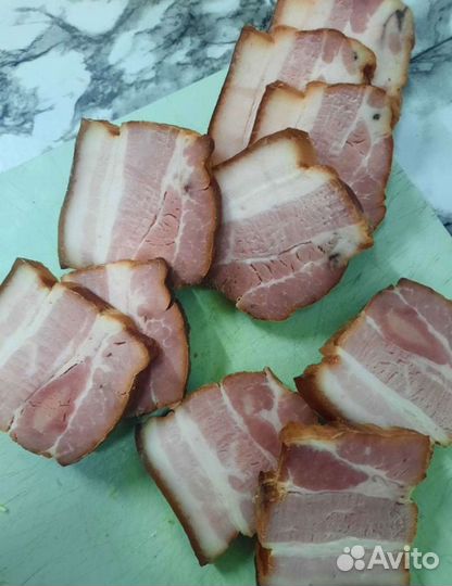 Копчено-салёное домашнее сало