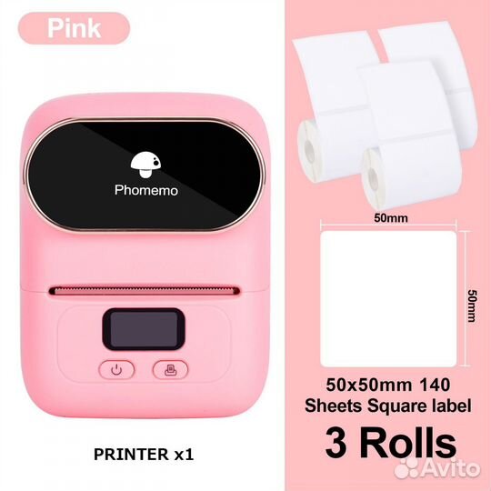 Принтер блютуз. Печать ценников. Phomemo m110