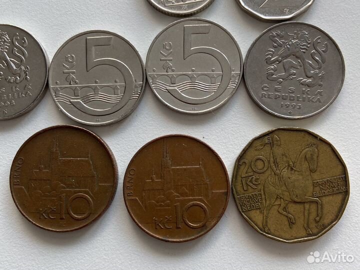 Продам набор монет Чехии