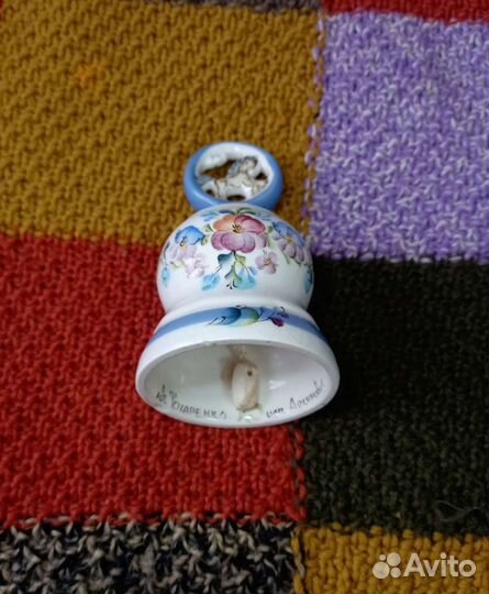 Колокольчик фарфоровый Ручная работа в коллекцию