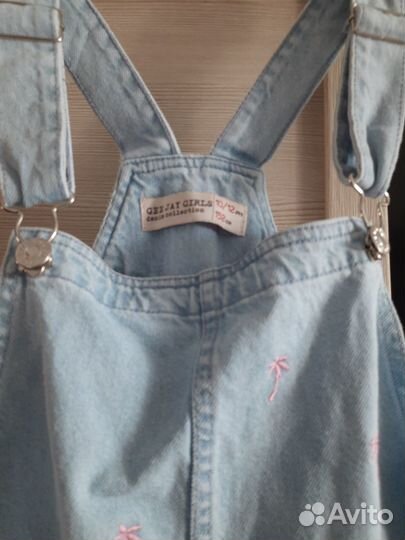 Джинсовый комбинезон для девочки