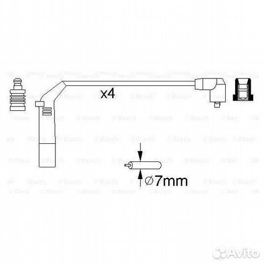 Провода зажигания 0986356898 B898 (Bosch)