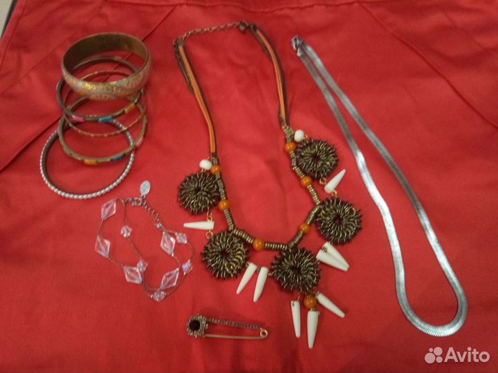 Колье Чехия винтаж и много бижутерии СССР