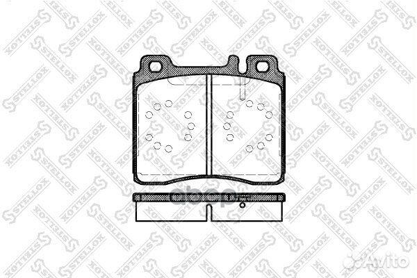 431 000BSX колодки дисковые п. с антискрип. пл