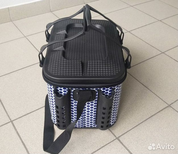 Ящик рыболовный с держателями удилищ размер XL