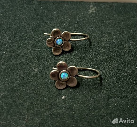 Серебряные серьги, кольца