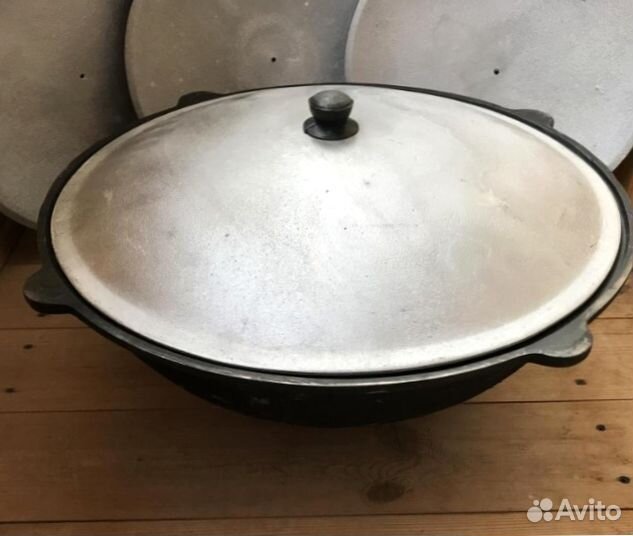 Казан чугунный 22 литра + печь с трубой + шумовка