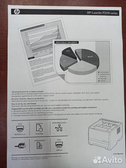 Принтер HP LaserJet 2055dn