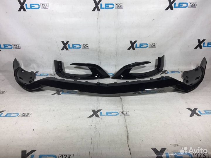 Сплиттер губа W222 Brabus AMG дорест глянец