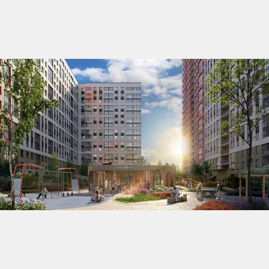 1-к. квартира, 39,8 м², 13/25 эт.