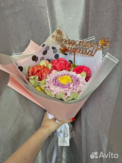 Сладкие букеты из зефира на 1 сентября