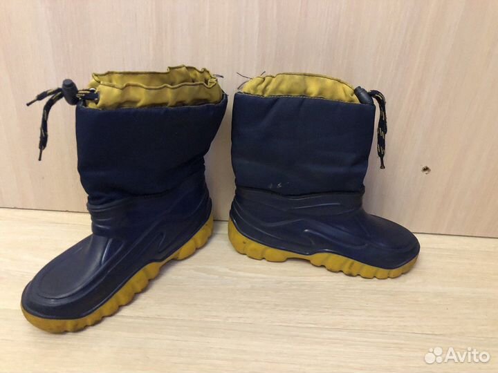 Сапоги детские демисезонные утепленные 35-36р