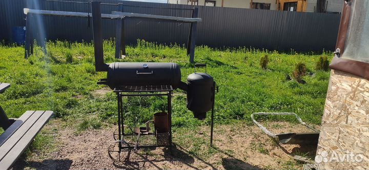 Мангал, смокер, казан, гриль, коптильня 4 в 1