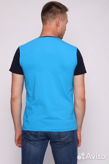 Футболка - ярко-голубой №Н-17573 - 48. Оптом