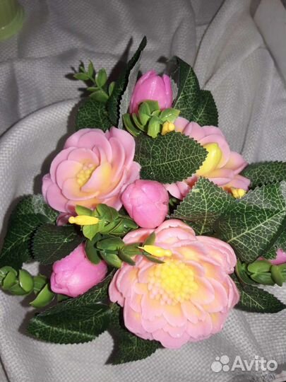 Интерьерные композиции и букеты из мыла