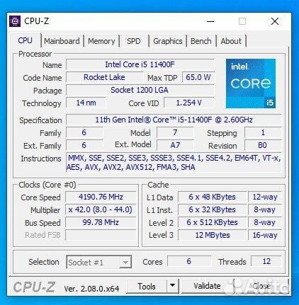 Игровой пк i5 11400f
