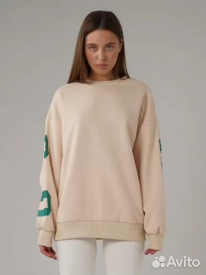Свитшот женский оверсайз 42-46 новый chicago