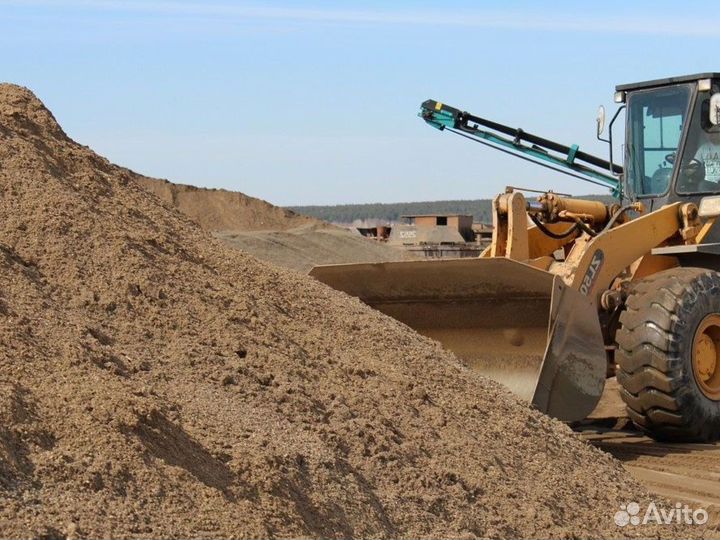 Песок сеяный оптом от 3кубов