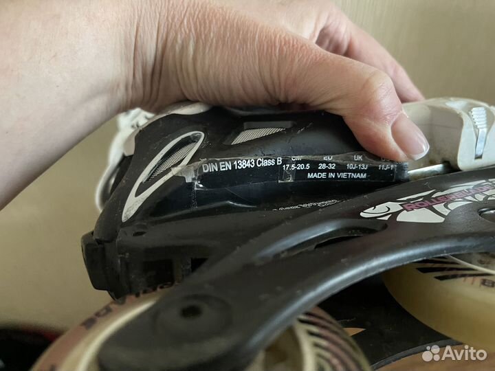 Rollerblade ролики дет р.17.5 до 32 + рюкзак+ шлем