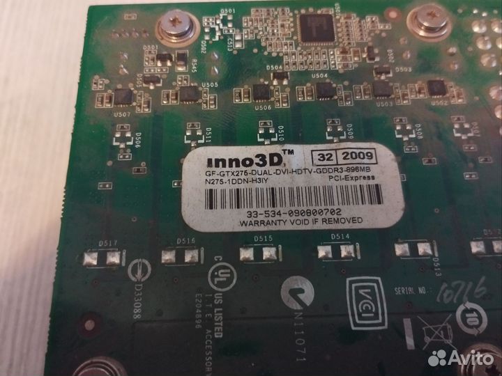 Видеокарта GeForce GTX 275