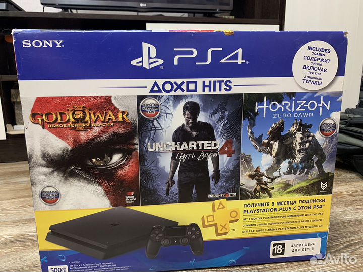 Sony PS4 slim 500gb не прошита с играми