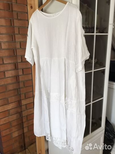 Платье бохо лен Италия