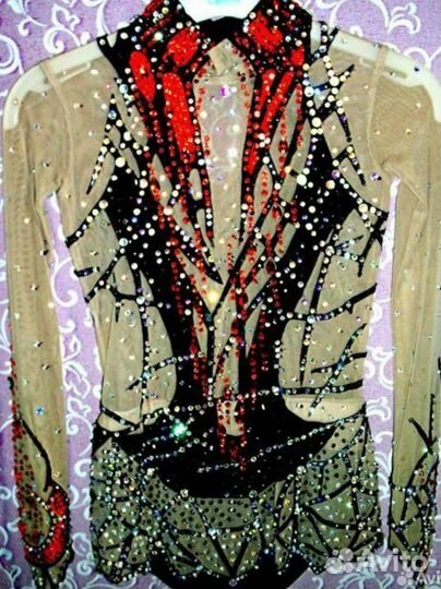 Купальник гимнастический для выступлений 128