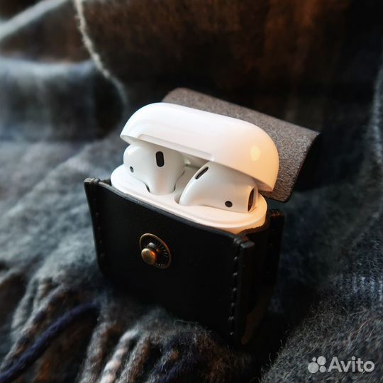 Чехол для AirPods натуральная кожа