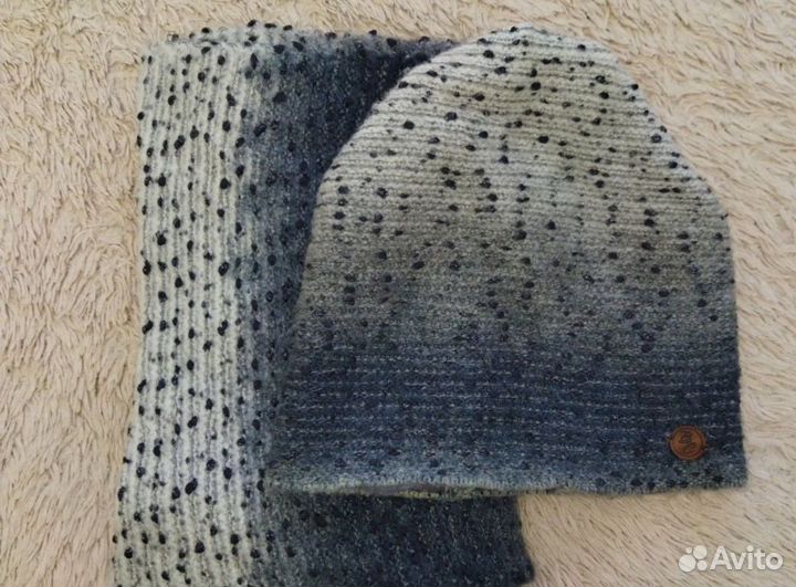 Шапка +снуд шарф женский