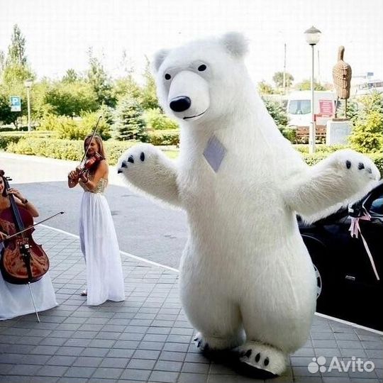 Белый мишка поздравление