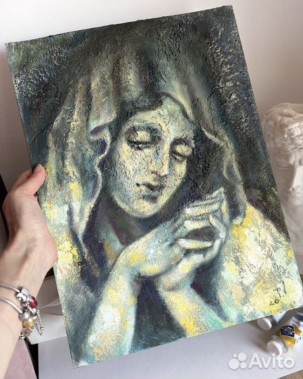 Картина маслом, текстура, 30/40 см