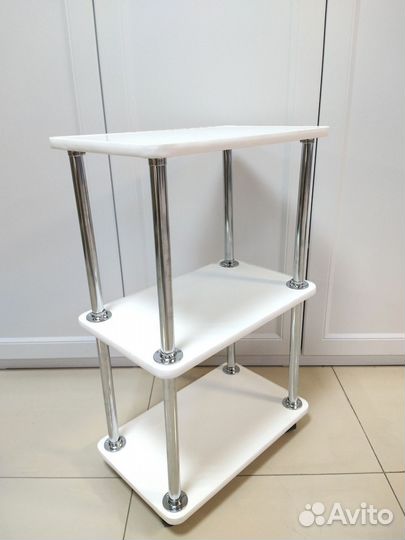Тележка этажерка косметологическая на колёсиках