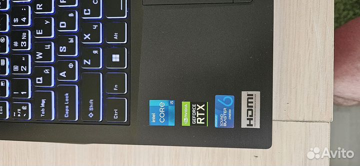 Игровой ноутбук Haier c RTX 3050Ti +игровая мышь