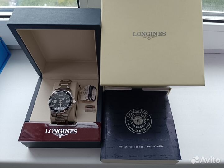 Часы мужские механические longines hydroqonquest