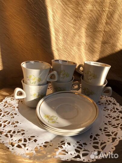 Кофейный сервиз Владивостокский фарфоровый завод