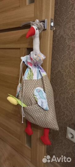 Кукла тильда,Пакетница гусыня из ткани